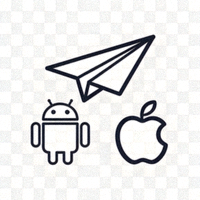 Telegram 纸飞机应用图标与中文界面示意图